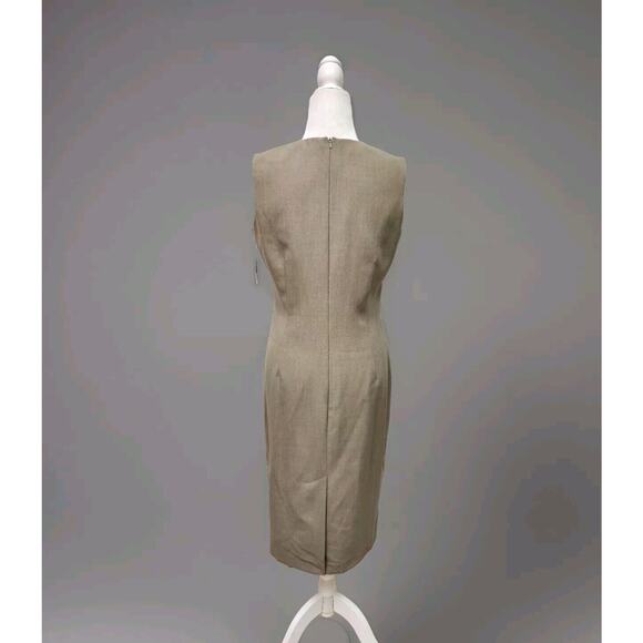 Tavora Women's $172 Milano Taupe Sheath Office Business Dress Women's Size 6 - Picture 3 of 11